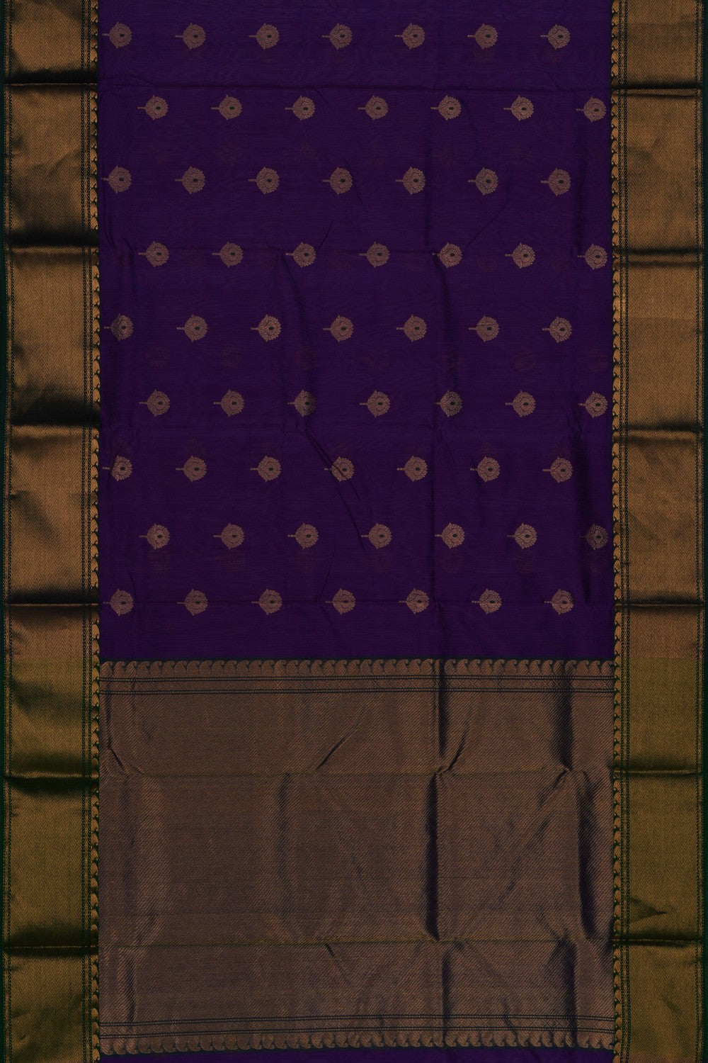 Image of Chanderi Silk Purple Saree
